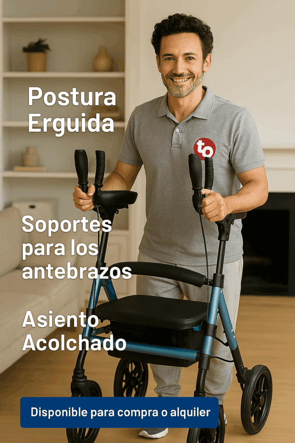 ANDADOR ROLLATOR CON APOYA BRAZOS